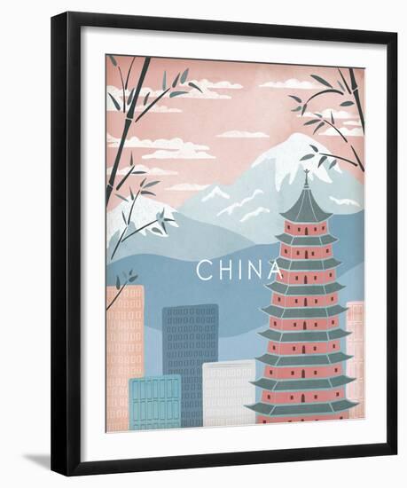 A Postcard From China-Clara Wells-Framed Giclee Print