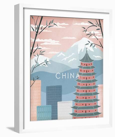 A Postcard From China-Clara Wells-Framed Giclee Print