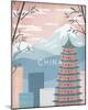 A Postcard From China-Clara Wells-Mounted Giclee Print