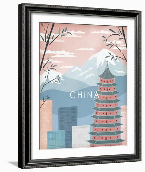 A Postcard From China-Clara Wells-Framed Giclee Print