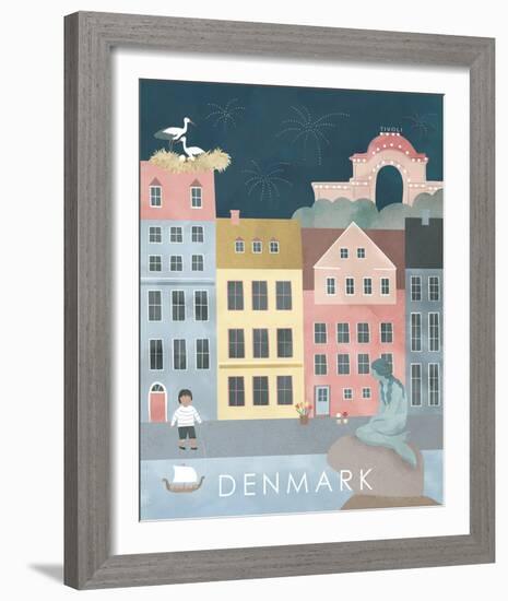 A Postcard From Denmark-Clara Wells-Framed Giclee Print