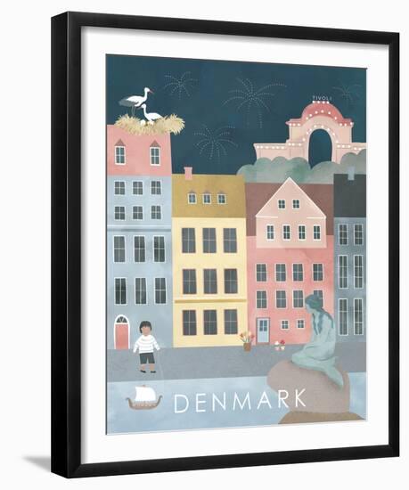 A Postcard From Denmark-Clara Wells-Framed Giclee Print