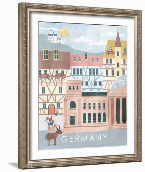 A Postcard From Germany-Clara Wells-Framed Giclee Print