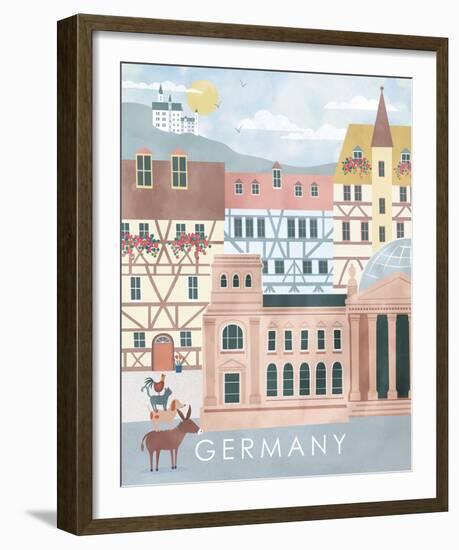 A Postcard From Germany-Clara Wells-Framed Giclee Print