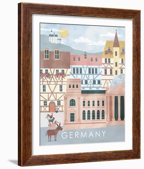 A Postcard From Germany-Clara Wells-Framed Giclee Print