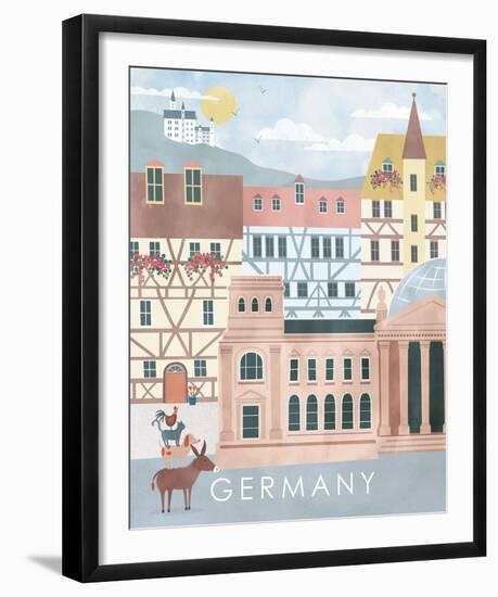 A Postcard From Germany-Clara Wells-Framed Giclee Print