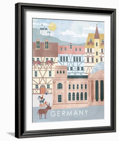 A Postcard From Germany-Clara Wells-Framed Giclee Print