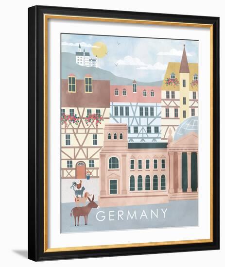 A Postcard From Germany-Clara Wells-Framed Giclee Print