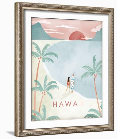 A Postcard From Hawaii-Clara Wells-Framed Giclee Print