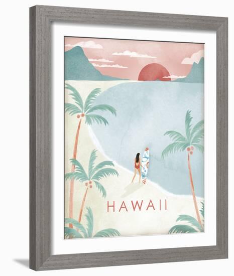 A Postcard From Hawaii-Clara Wells-Framed Giclee Print