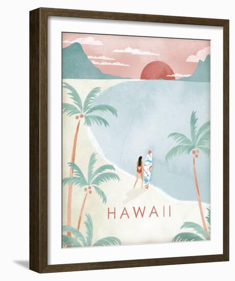 A Postcard From Hawaii-Clara Wells-Framed Giclee Print