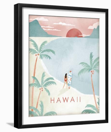 A Postcard From Hawaii-Clara Wells-Framed Giclee Print