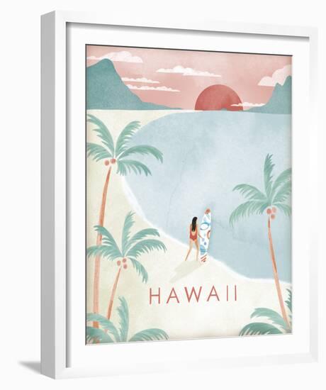 A Postcard From Hawaii-Clara Wells-Framed Giclee Print