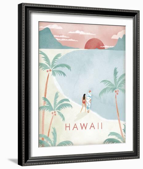 A Postcard From Hawaii-Clara Wells-Framed Giclee Print