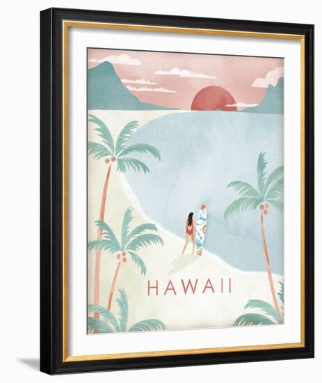 A Postcard From Hawaii-Clara Wells-Framed Giclee Print