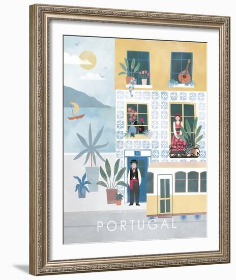 A Postcard From Portugal-Clara Wells-Framed Giclee Print