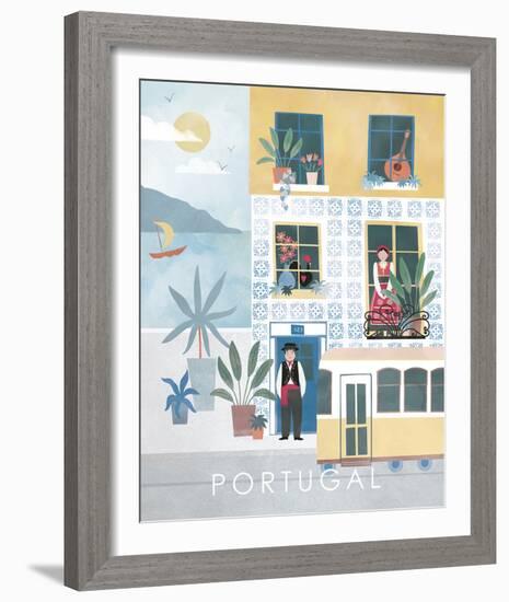 A Postcard From Portugal-Clara Wells-Framed Giclee Print