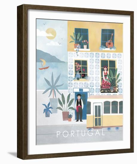 A Postcard From Portugal-Clara Wells-Framed Giclee Print