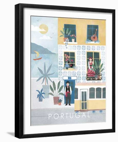A Postcard From Portugal-Clara Wells-Framed Giclee Print