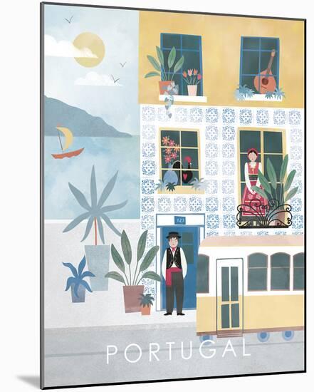 A Postcard From Portugal-Clara Wells-Mounted Giclee Print