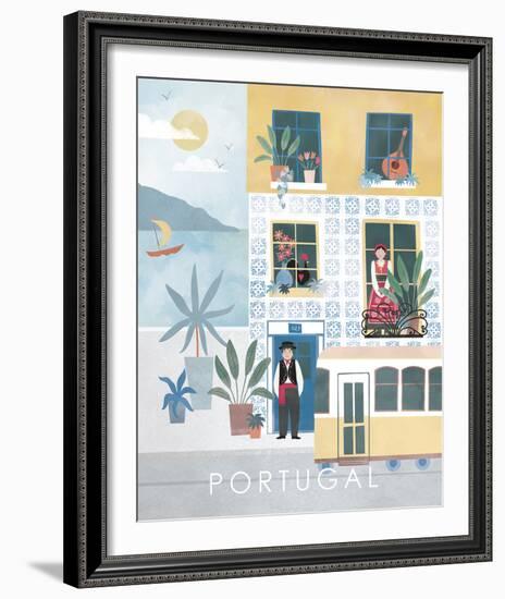 A Postcard From Portugal-Clara Wells-Framed Giclee Print