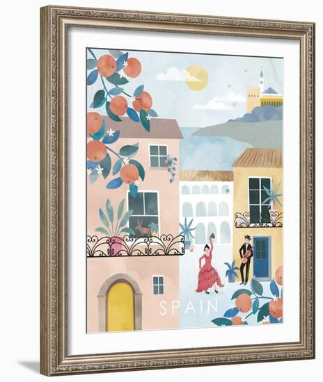 A Postcard From Spain-Clara Wells-Framed Giclee Print