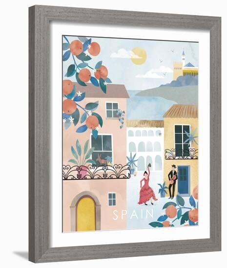 A Postcard From Spain-Clara Wells-Framed Giclee Print