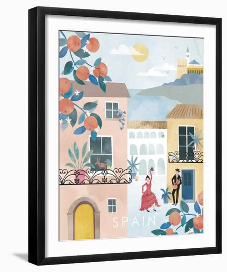 A Postcard From Spain-Clara Wells-Framed Giclee Print