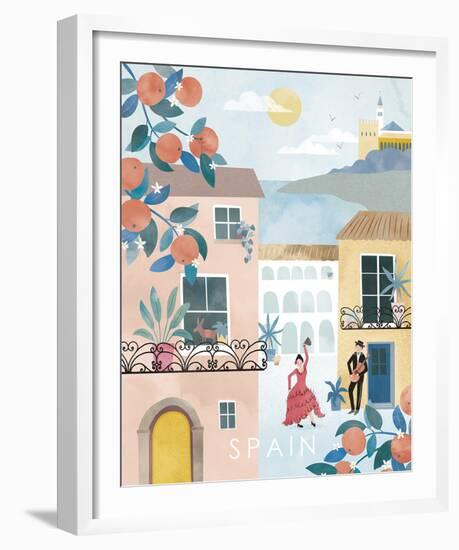 A Postcard From Spain-Clara Wells-Framed Giclee Print