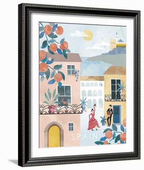 A Postcard From Spain-Clara Wells-Framed Giclee Print