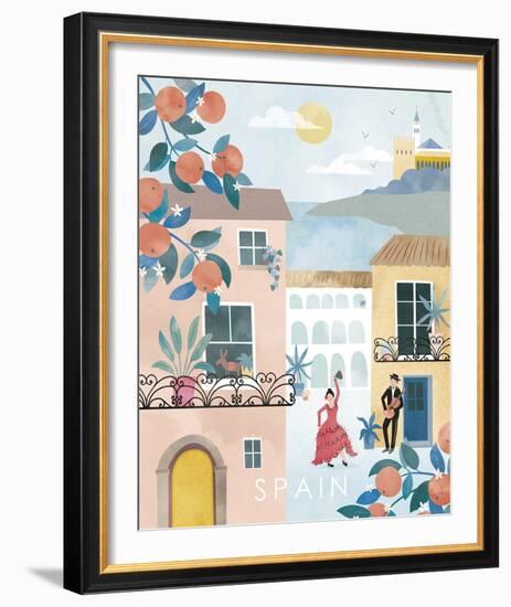 A Postcard From Spain-Clara Wells-Framed Giclee Print