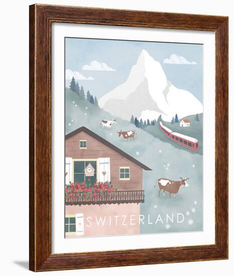 A Postcard From Switzerland-Clara Wells-Framed Giclee Print