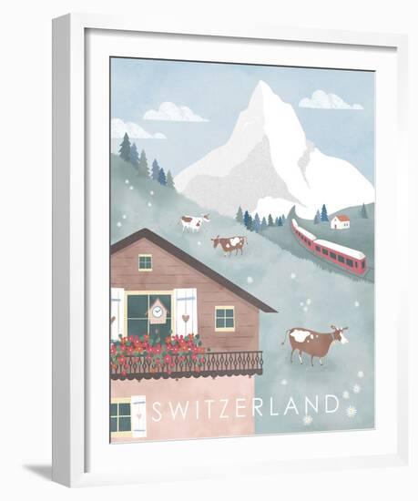 A Postcard From Switzerland-Clara Wells-Framed Giclee Print