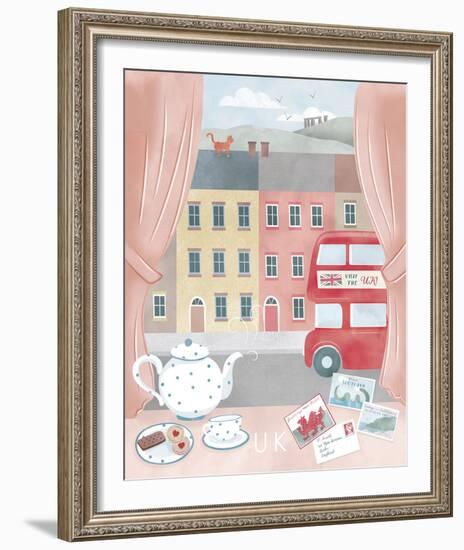 A Postcard From The UK-Clara Wells-Framed Giclee Print