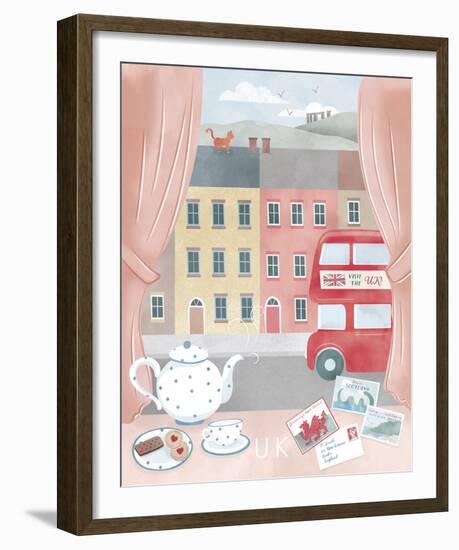 A Postcard From The UK-Clara Wells-Framed Giclee Print