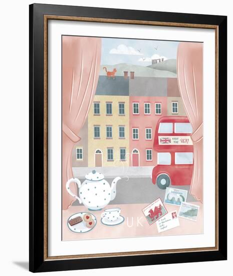 A Postcard From The UK-Clara Wells-Framed Giclee Print