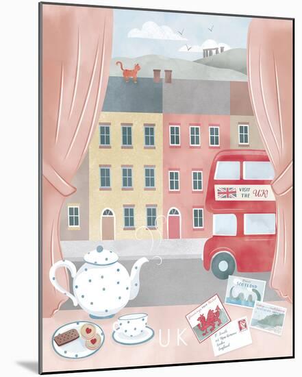 A Postcard From The UK-Clara Wells-Mounted Giclee Print