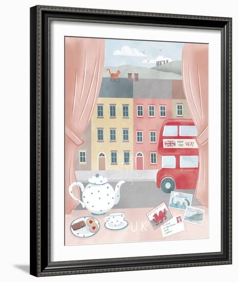 A Postcard From The UK-Clara Wells-Framed Giclee Print