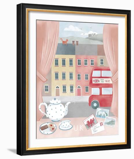 A Postcard From The UK-Clara Wells-Framed Giclee Print