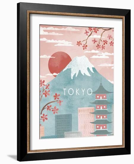 A Postcard From Tokyo-Clara Wells-Framed Art Print