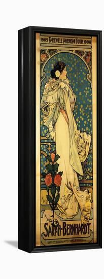 A Poster for Sarah Bernhardt's Farewell American Tour, 1905-1906, C.1905-Alphonse Mucha-Framed Premier Image Canvas