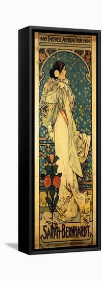A Poster for Sarah Bernhardt's Farewell American Tour, 1905-1906, C.1905-Alphonse Mucha-Framed Premier Image Canvas