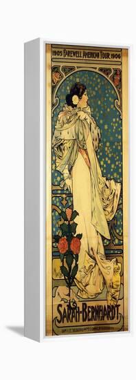 A Poster for Sarah Bernhardt's Farewell American Tour, 1905-1906, C.1905-Alphonse Mucha-Framed Premier Image Canvas