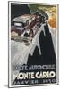 A Poster for the Monte Carlo Rally of January 1930-null-Mounted Art Print