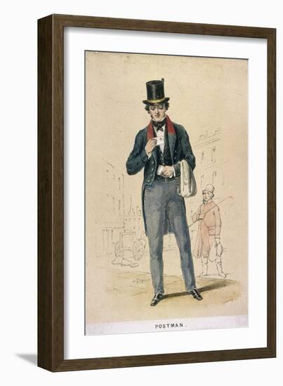 A Postman, 1855-Day & Son-Framed Giclee Print