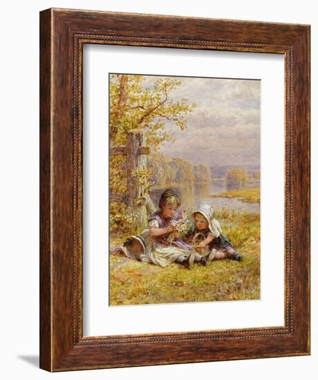 A Posy for Mother, 1867 (W/C on Paper)-William Stephen Coleman-Framed Premium Giclee Print