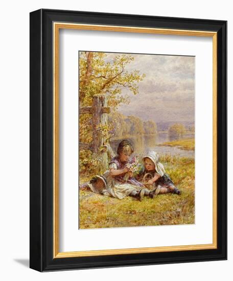 A Posy for Mother, 1867 (W/C on Paper)-William Stephen Coleman-Framed Giclee Print