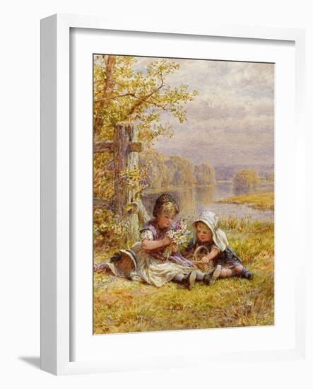 A Posy for Mother, 1867 (W/C on Paper)-William Stephen Coleman-Framed Giclee Print