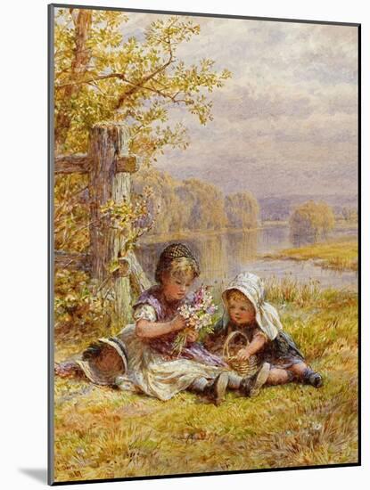 A Posy for Mother, 1867 (W/C on Paper)-William Stephen Coleman-Mounted Giclee Print