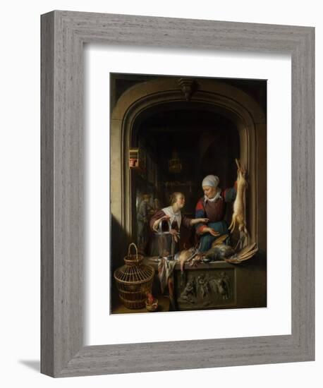 A Poulterer's Shop-Gerard Dou-Framed Giclee Print